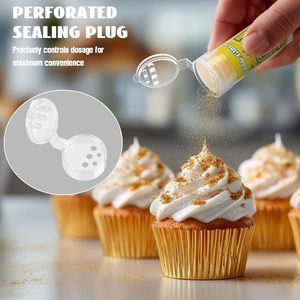 Paillettes comestibles pour boissons, 7 couleurs, ensemble de poudre scintillante de qualité alimentaire, poudre à saupoudrer pour décorations de cocktails/gâteaux/boissons, biscuits - Product Image 4
