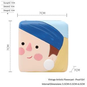 Vaso per Piante Grasse Multifunzionale in Resina a Forma di Cartone Animato, Portapenne Durevole, Organizzatore da Scrivania Carino, Decorazione per la Casa - Product Image 6