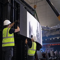 Pantalla LED de Alquiler P2.5 de Alta Frecuencia de Actualización 3840Hz, Pantalla LED Curva de Aluminio Fundido para Torneos de Esports en Vivo