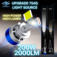 Bombilla LED de 200W para coche H11 H7 Led 9006 Canbus accesorios para automóviles 12V H15 Luces Focos Kit 9005 H4 faros Led 20000 Lm
