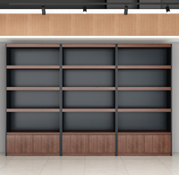 Étagère murale multifonctionnelle en bois moderne pour salons de beauté, animaleries, et stockage de tabac et d'alcool