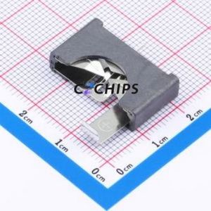 BS-05-A4BK002 Button & Strip Battery Connector Through hole Component (THT) Connector Battery Holder CR2032 Phosphor Bronze Tin - Product Image 1