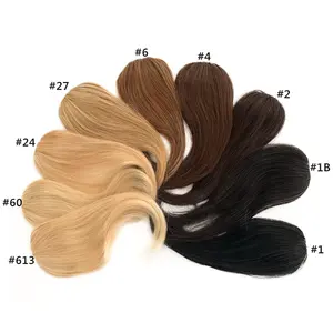 Side Bangs Clip in Real Human Hair Bang Natural Clip on Straight Fringe Hair Extensions