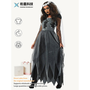 Costume de mariée vampire pour Halloween, déguisement de démon, uniforme d'Halloween - Product Image 1