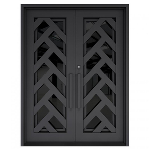 <span class=keywords><strong>Porte</strong></span> <span class=keywords><strong>d</strong></span>'<span class=keywords><strong>entrée</strong></span> moderne en fer forgé personnalisable - <span class=keywords><strong>Porte</strong></span> <span class=keywords><strong>d</strong></span>'<span class=keywords><strong>entrée</strong></span> de sécurité robuste <span class=keywords><strong>avec</strong></span> <span class=keywords><strong>serrure</strong></span> antivol, cadre métallique durable - Product Image 1