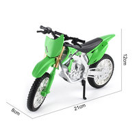 Vente en gros de moto tout-terrain miniature à l'échelle 1:8, modèle de moto miniature en métal moulé sous pression avec des sons pour enfants
