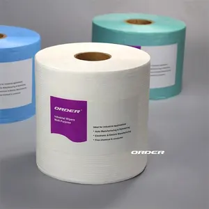 Jumbo Perforated Roll Non Woven Heavy Oil Workshop Industry Wipes Roll Jumbo Wiper