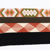 Sangle en tissu jacquard imprimé par sublimation avec motif de logo personnalisé BSD, en coton, nylon, polyester, pour sacs et textiles de maison