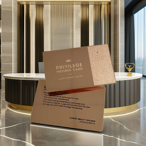 บัตรโลหะเคลือบทองคุณภาพสูงแบบกระจกเงาและผิวทรายแบบกึ่งเอช พร้อมสีและโลโก้ที่ปรับแต่งได้สำหรับนามบัตรธุรกิจ - Product Image 5