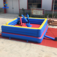 Offre Spéciale – Jeu d'Arène de Combat de Gladiateurs Gonflable en PVC Écologique pour Deux Joueurs – Bâtons de Compétition pour Enfants et Adultes – Location
