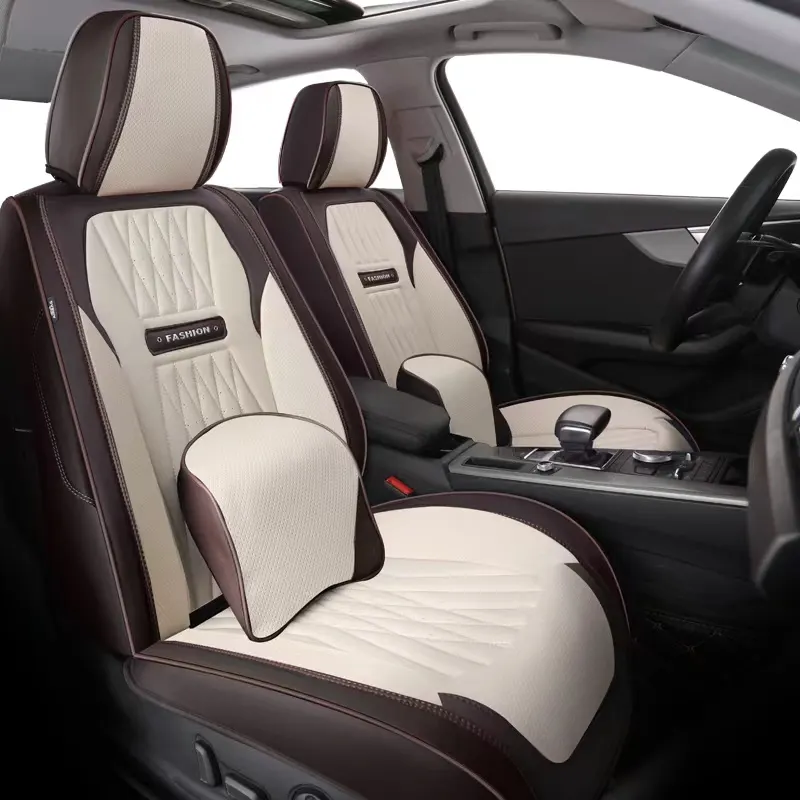 Universal Leather Soft Sofa Breathable Luxury custom made Suitable five-seater cars Automotive interior PU/PVC Car seat covers