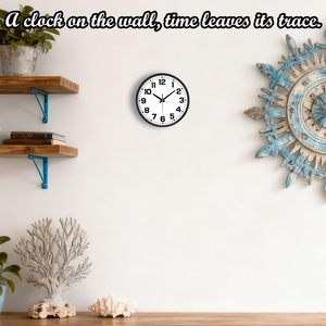 <span class=keywords><strong>Orologio</strong></span> <span class=keywords><strong>da</strong></span> Parete Analogico Moderno Silenzioso Senza Ticchettio in Vetro Temperato con Design Still Life, Numeri Grandi Facili <span class=keywords><strong>da</strong></span> Leggere per Pasqua e Ritorno a Scuola - Product Image 2