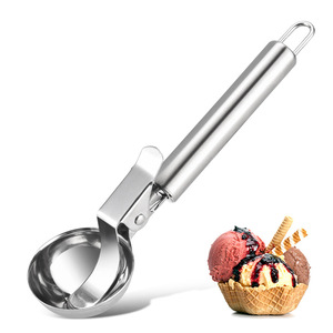 Stainless Steel Ice Cream Scoop With Easy Release Mechanism For Dessert Serving - Product Image 5