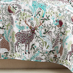 Textile d'hôtel, literie douce de luxe, drap de lit, branche d'animal, Noël, coton matelassé, couvre-lit de luxe, ensemble de literie 4 pièces - Product Image 3