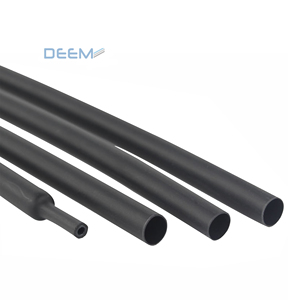 Deem 3:1 và 4:1 co lại tỷ lệ đen PE nhiệt co lại ống với keo bên trong cung cấp cách nhiệt bền cho dây của bạn - Product Image 1