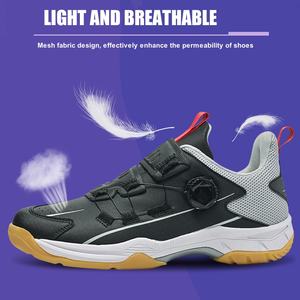 Sneakers de haute qualité pour hommes et femmes, dessus en mesh respirant, cuir véritable, semelle en caoutchouc, été, marque XC, badminton, <span class=keywords><strong>volley</strong></span>-ball, tennis de table - Product Image 5
