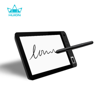 Ucuz Huion DS1010 10.1 inç pil ücretsiz EMR sayısallaştırıcı lcd yazma tableti monitör işareti stylus ile imza pedi