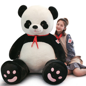 JM 80-180CM Peluche Gigante <span class=keywords><strong>Panda</strong></span> all'Ingrosso, Oggetto di Scena per Fotografia, Orsacchiotto <span class=keywords><strong>Panda</strong></span> di Grandi Dimensioni, Cuscino Peluche da Abbraccio, Bambola - Product Image 1