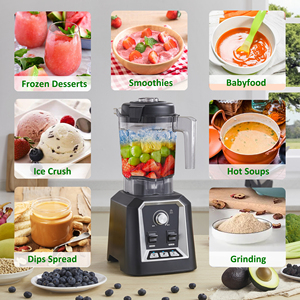 Blender professionnel de comptoir 2200W, robot culinaire de qualité commerciale avec contrôle de vitesse progressif <span class=keywords><strong>et</strong></span> interrupteur de sécurité pour la cuisine - Product Image 6