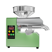 Presse à huile compacte en acier inoxydable 4 kg/h pour l'extraction d'huile de soja, de graines de sésame et de colza, idéale pour un usage domestique