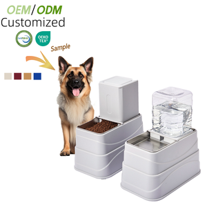 Baik Populer dapat dicuci hewan peliharaan anjing kucing mangkuk PP + baja tahan karat makanan anjing mangkuk air kustom dapat dilepas anjing mangkuk - Product Image 3