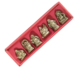 Estatua de Buda de Resina China de 2 Pulgadas, 100 Unidades/Caja, Varios Colores, Estilo Budista, Artículo Coleccionable - Product Image 1