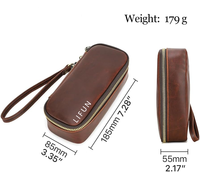 Petite pochette à tabac en cuir Organisateur de pipe à fumer de voyage Accessoires portables