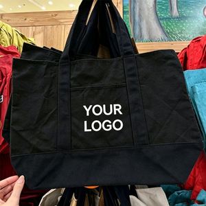 Sac fourre-tout en toile de coton biologique imprimé avec logo personnalisé, réutilisable pour les courses et recyclable pour les voyages à la librairie - Product Image 2
