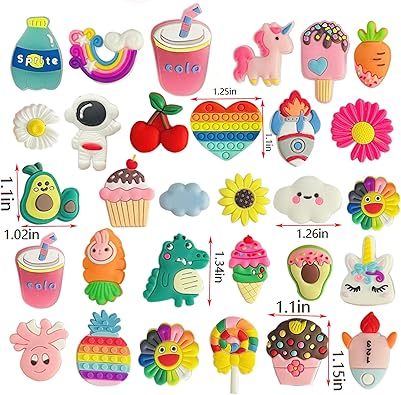 Custom PVC Cute Flatback Charms - 3D Epoxy Resin Badge Pins for Businesses