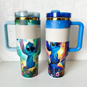 Vaso Térmico Portátil con Asa y Tapa, Personalizado con Logo, Diseño de Dibujos Animados, para Café y Agua, Venta al por Mayor - Product Image 4