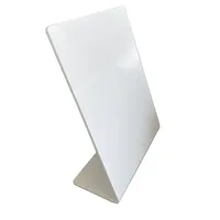 Code Qr personnalisé Google Review Pvc Nfc Stand Touchless Nfc Display à numériser pour Google Review 13.56mhz Menu Stand