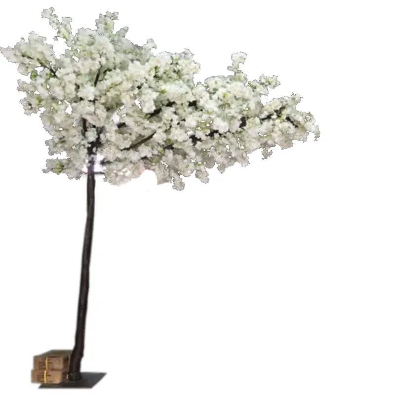 2.5m white artificial cherry blossom tree with flowers for decoration