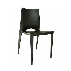 Minimalist Modern Design Sunrise Brand Stackable Outdoor Plastic Chair Furniture Garden Chair For Cafe