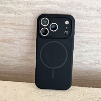 Nouvelle coque magnétique en silicone à trous fins pour iPhone 12 13 14 15 16 17 Pro Max 14 15 16 17 18 Air – Étui de téléphone portable