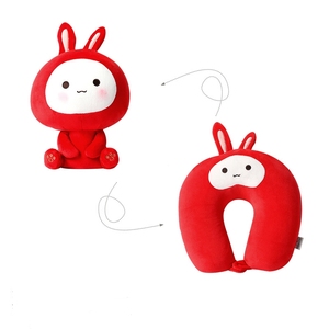 Cuscino da Viaggio - Cuscino per il Collo 2-in-1 Deformabile, Supporto per la Testa a Forma di U Morbido con Design Carino - Product Image 2