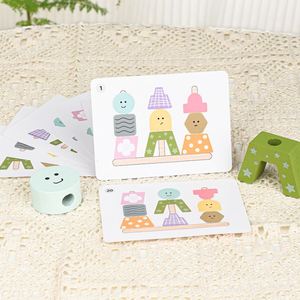 Cpc Ce En71 Baby Educational Natural Wood Toy Creative <b>Set</b> for Kids Montessori Wooden <b>Building</b> <b>Blocks</b> - Product Image 5