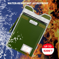 Sacs de rangement pour documents en silicone, gel de silice, écologiques, durables, imperméables, ignifuges, sûrs, portables, avec fermeture Faraday