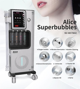 W08 Professional <b>Electric</b> Skin <b>Scrubber</b> Machine Alice Small Bubble Hydro Facial Water Oxygen Bubble Beauty Machine - Product Image 6