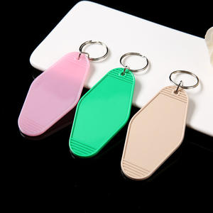 Porte-clés d'hôtel en ABS personnalisé Porte-clés et mousquetons promotionnels en plastique acrylique Porte-clés vierge de votre conception pour hôtels et motels - Product Image 3
