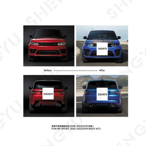 Kit de Carrocería Incluye Parachoques Delantero y Trasero con Rejilla y Faldones Laterales para Range <span class=keywords><strong>Rover</strong></span> 2018-2022, Actualización al Modelo SVR - Product Image 2