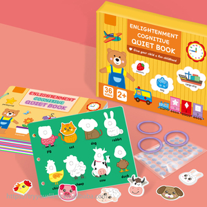 卸売知能おもちゃ赤ちゃん活動アルファベットJuguetes Oemモンテッソーリクリエイティブ認知幼児静かな本忙しい本 - Product Image 4