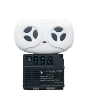 HY-RX-2G4-12V 어린이용 전동 자동차 교체 부품 플라스틱 컨트롤러 박스가 포함된 2.4G 원격 제어 수신기 키트 - Product Image 1