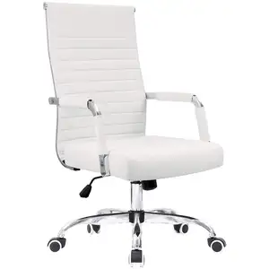 Vendita calda scrivania da ufficio sedia da Computer con schienale medio regolabile in altezza conferenza Executive Task girevole in pelle PU