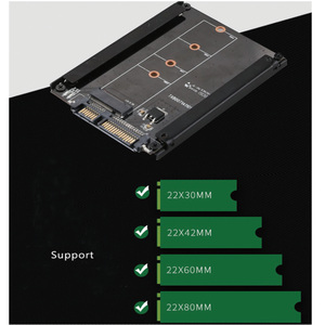 B chiave <span class=keywords><strong>M</strong></span>.<span class=keywords><strong>2</strong></span> NGFF SSD a <span class=keywords><strong>2</strong></span>.5 scheda adattatore convertitore SATA con staffa metallica - Product Image 2