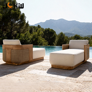 Tumbona <span class=keywords><strong>de</strong></span> Ratán y <span class=keywords><strong>Madera</strong></span> <span class=keywords><strong>de</strong></span> Teca <span class=keywords><strong>de</strong></span> Alta Gama para Exteriores, Muebles <span class=keywords><strong>de</strong></span> Patio, Silla Tipo Chaise Longue, Resistente a la Intemperie, Tumbona <span class=keywords><strong>de</strong></span> <span class=keywords><strong>Madera</strong></span> para Exteriores - Product Image 2
