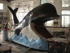 Sợi thủy tinh động vật trượt nước cho trẻ em cho trong nhà và ngoài trời Sử dụng cho Aqua công viên - Product Image 6