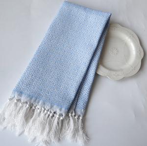 Asciugamani da cucina in cotone 100% a 2 strati assorbenti di grado commerciale asciugamani da tè bianchi classici con strisce laterali rosse - Product Image 4