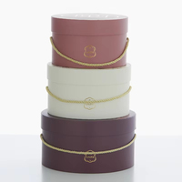 Boîte cadeau cylindrique en carton personnalisée de haute qualité, imprimée, vide, avec pelliculage mat, pour cadeaux cosmétiques