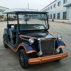 XCEGO Fabricant de Confiance Prix Réduit Voiture Électrique Classique Vintage Bleu Foncé 5 Places pour Visites Touristiques Garantie 1 An - Product Image 1
