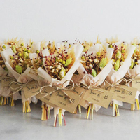 Mini-bouquet de fleurs séchées naturelles préservées de l'usine du Yunnan, fait main, écologique, pour mariage, Noël, décoration intérieure, vente en gros